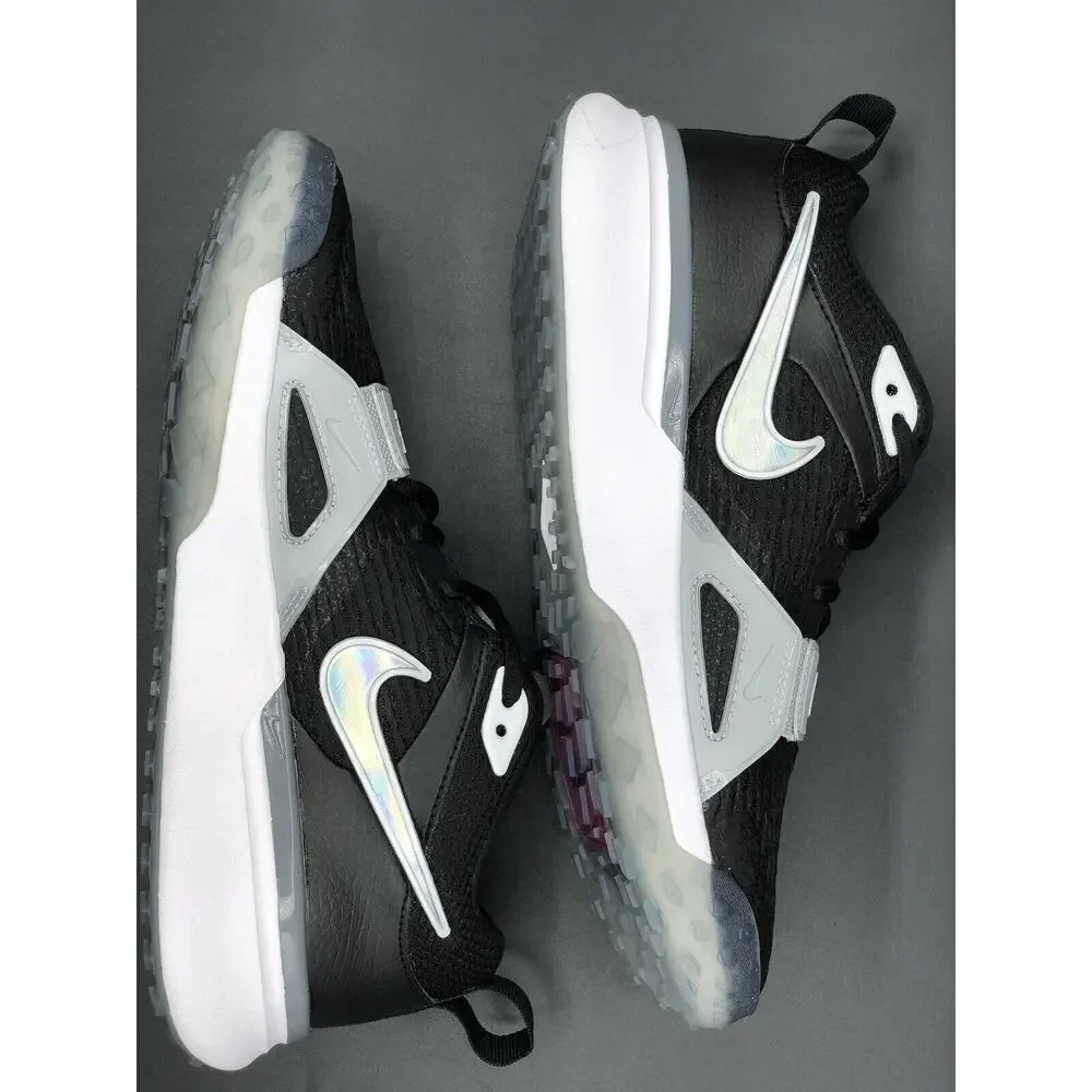 🔥SZ 7 Nike Air Zoom Diamond Elite Turf Black Grey DZ0503-001 Men's